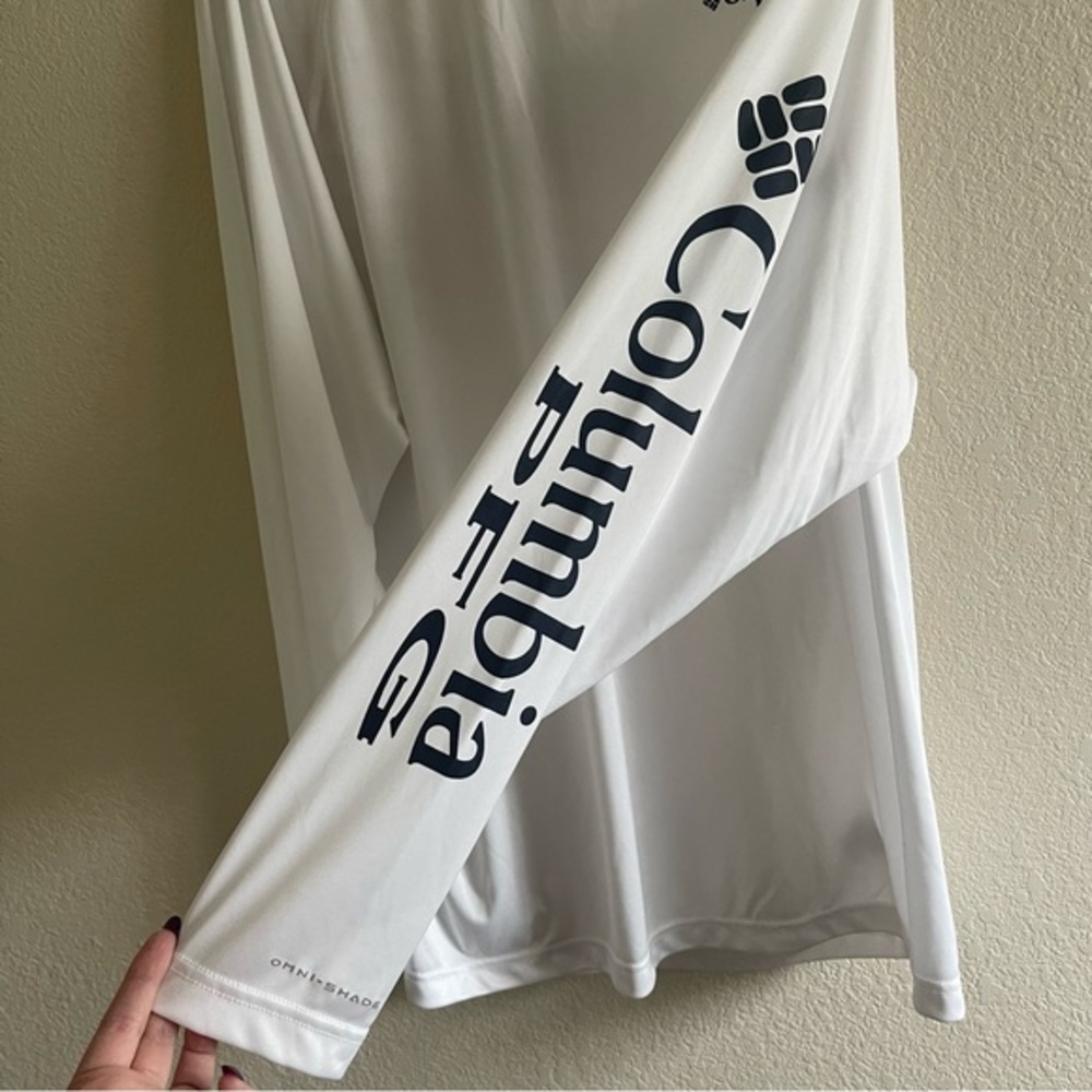 Columbia PFG White American Flag Fishing Hook Long Sleeve Men’s Size XXL - Picture 4 of 7